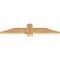 Ekena Millwork Eugene Smooth Timber Gable Bracket, Western Red Cedar, 36"W x 7"H x 1 1/2"D x 3 1/2"F, 5/12 Pitch GBW036X07X0204EUG00SWR - alternate 4